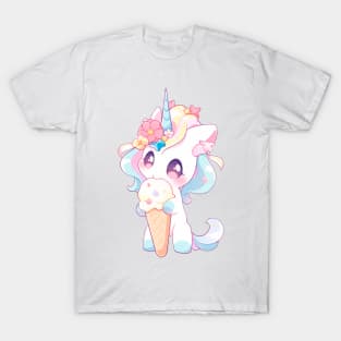 Unicorn appetizing eats ice cream T-Shirt